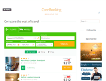 Tablet Screenshot of corebooking.com